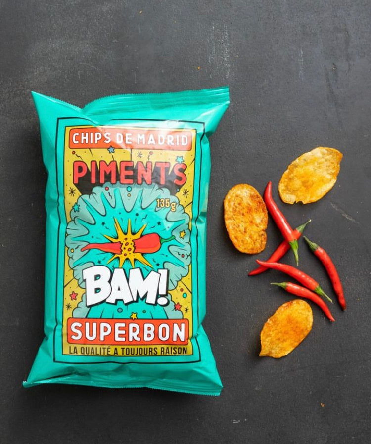 Superbon Chips Piments (Peppers) 135g