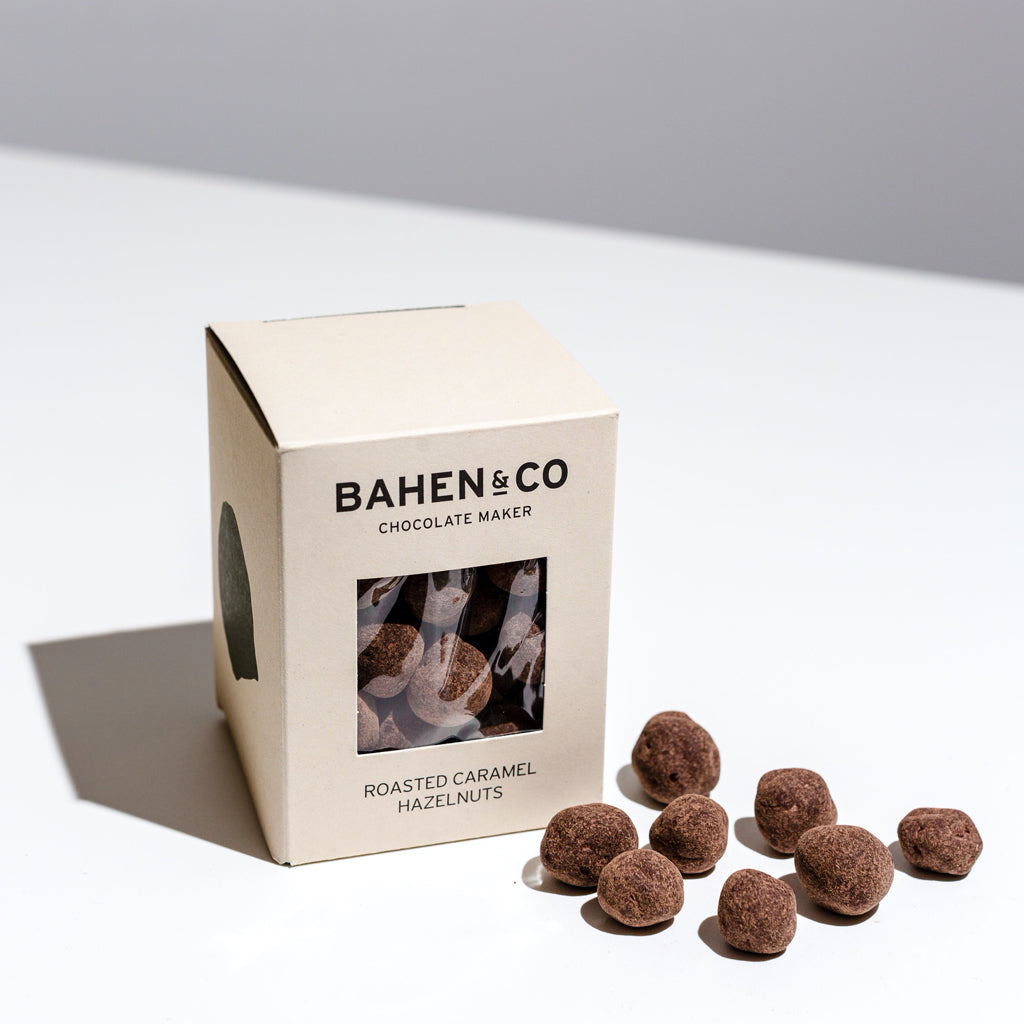Bahen & Co. Chocolate Chocolate Roasted Caramel Hazelnuts 100g